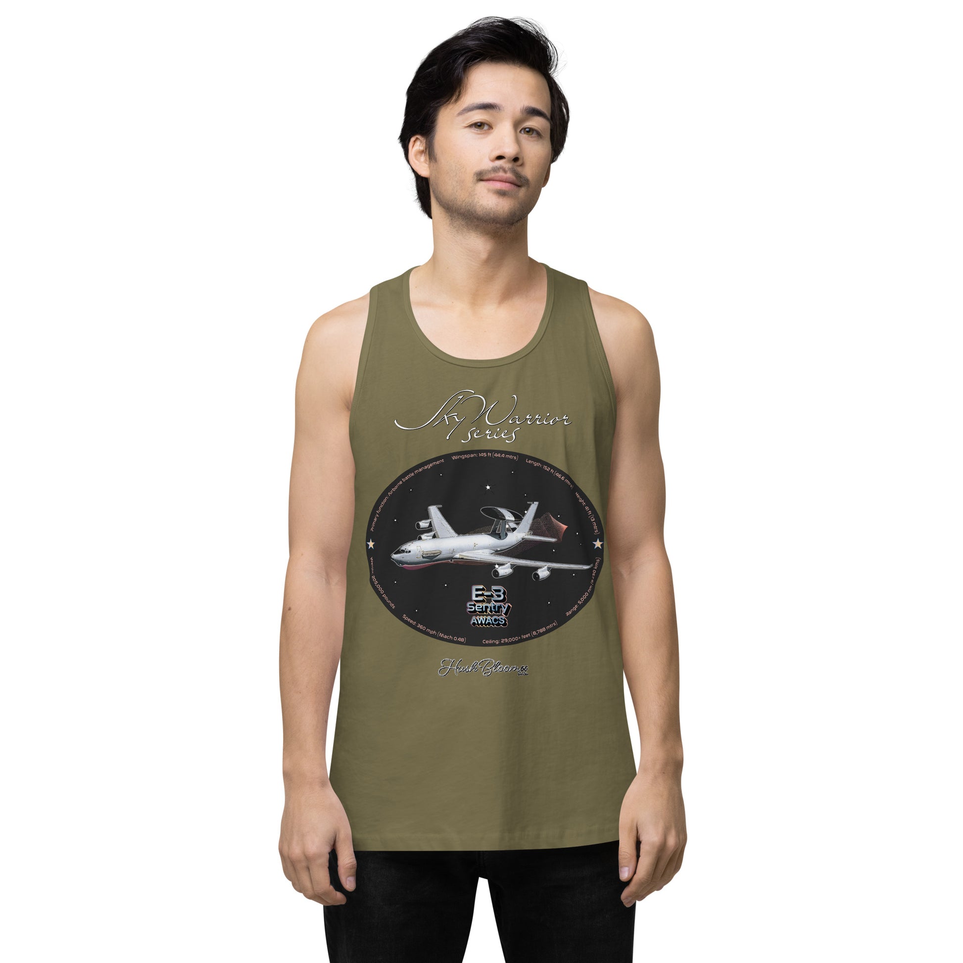 Military Green - C17 Globe Master III Men’s premium tank top