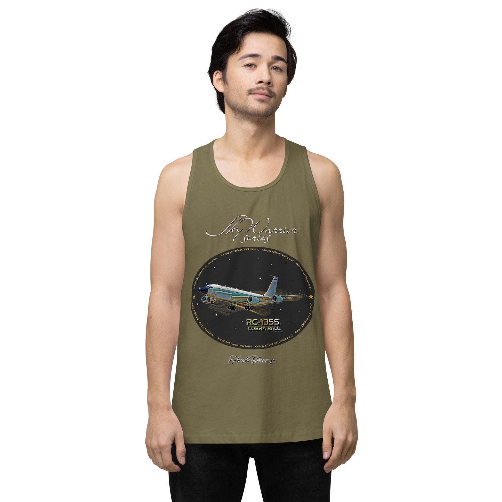 Military Green - RC135S Cobraball Men’s premium tank top
