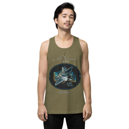 Military Green - F22 Raptor Men’s premium tank top