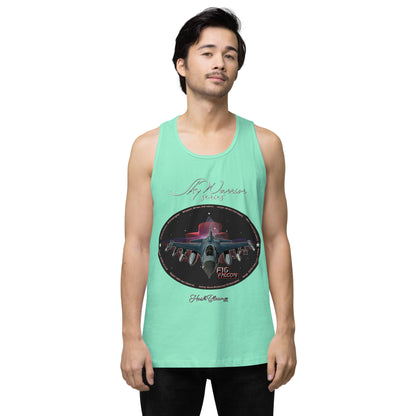 Mint - F16 Falcon Men’s premium tank top