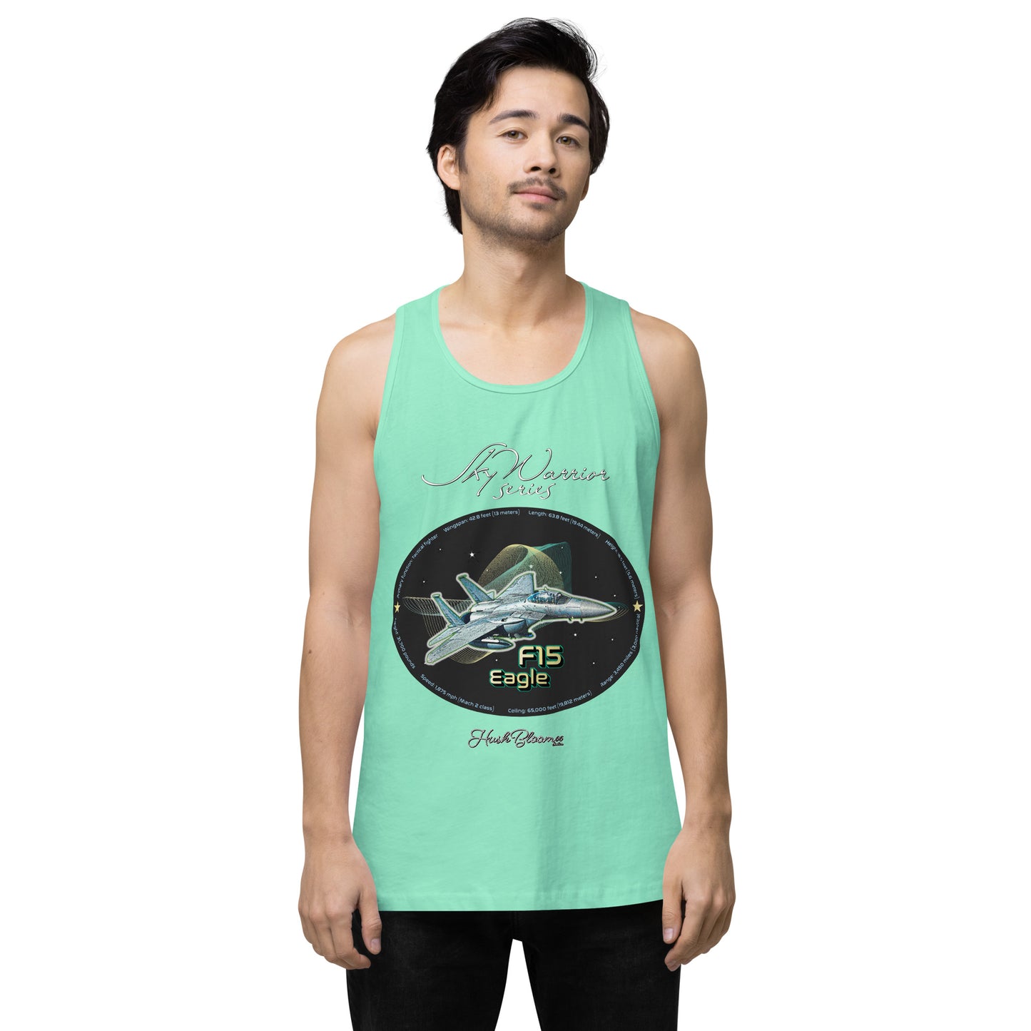 Mint - F15 Eagle Men’s premium tank top