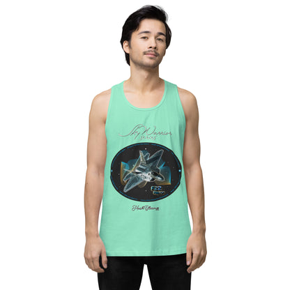 Mint - F22 Raptor Men’s premium tank top