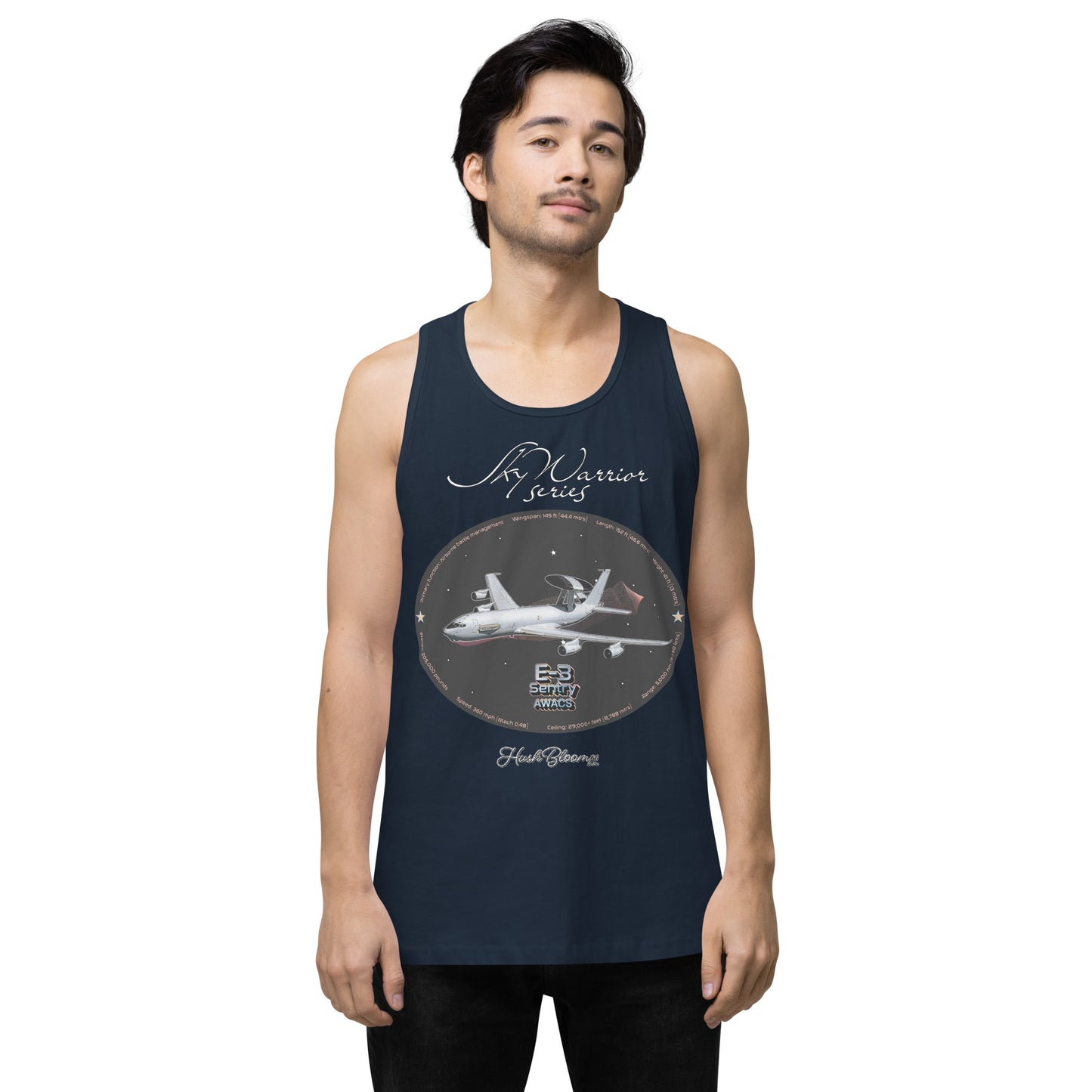 Navy - C17 Globe Master III Men’s premium tank top