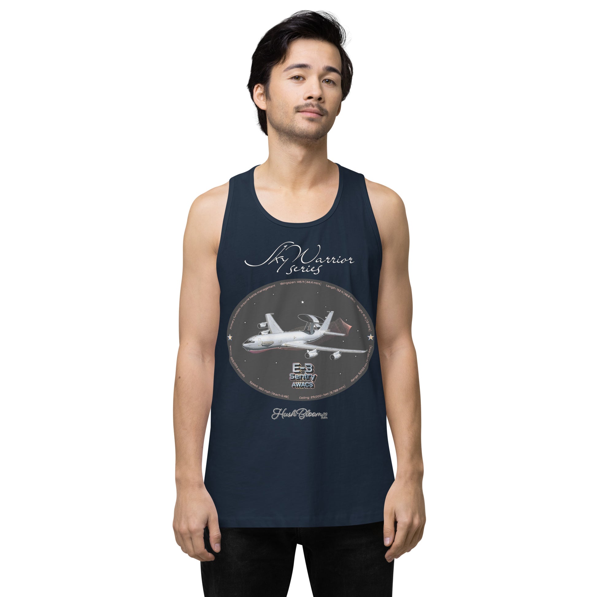 Navy - C17 Globe Master III Men’s premium tank top