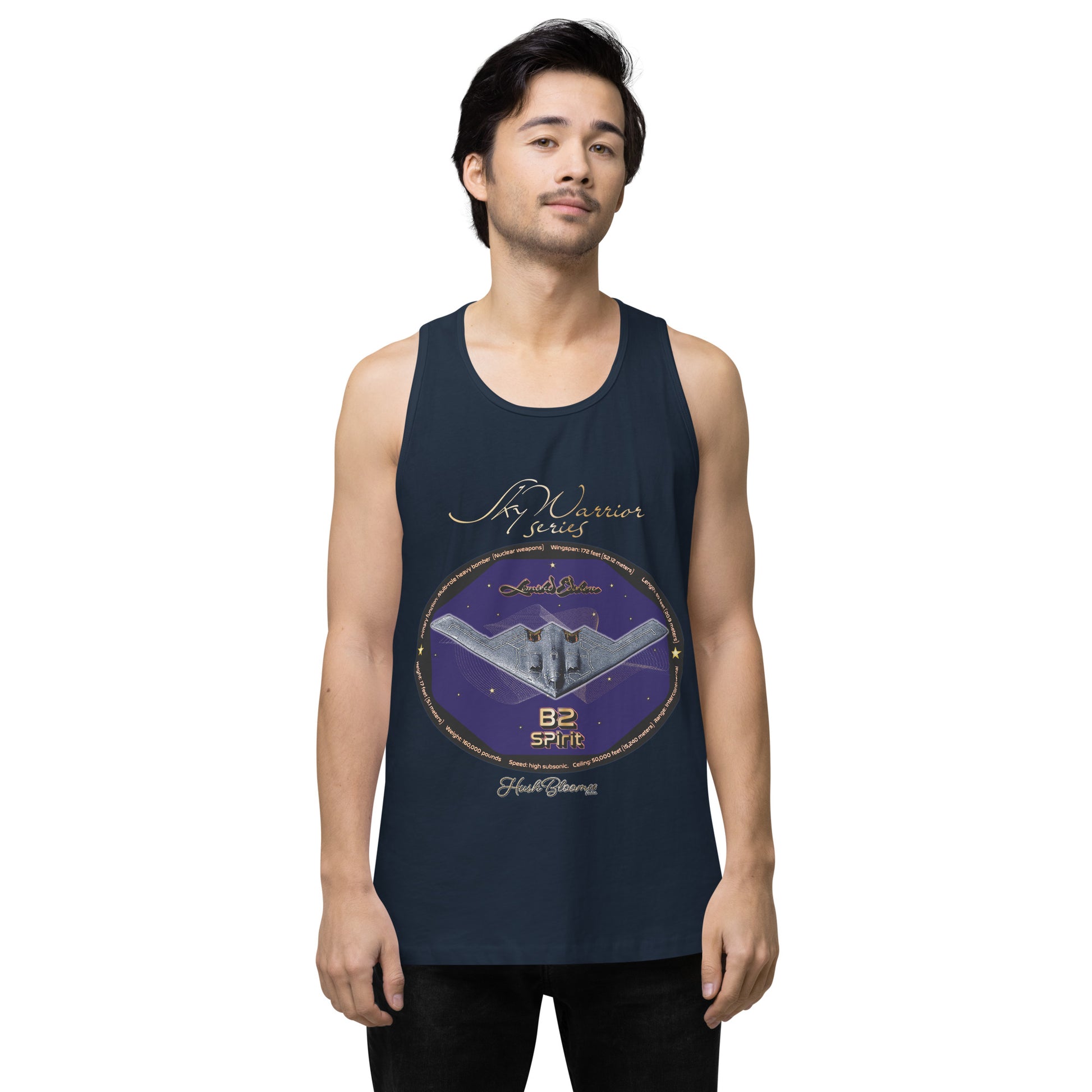 Navy - B2 Spirit (Limited Edition) Men’s premium tank top