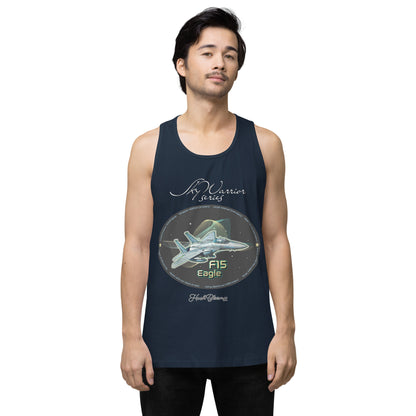 Navy - F15 Eagle Men’s premium tank top