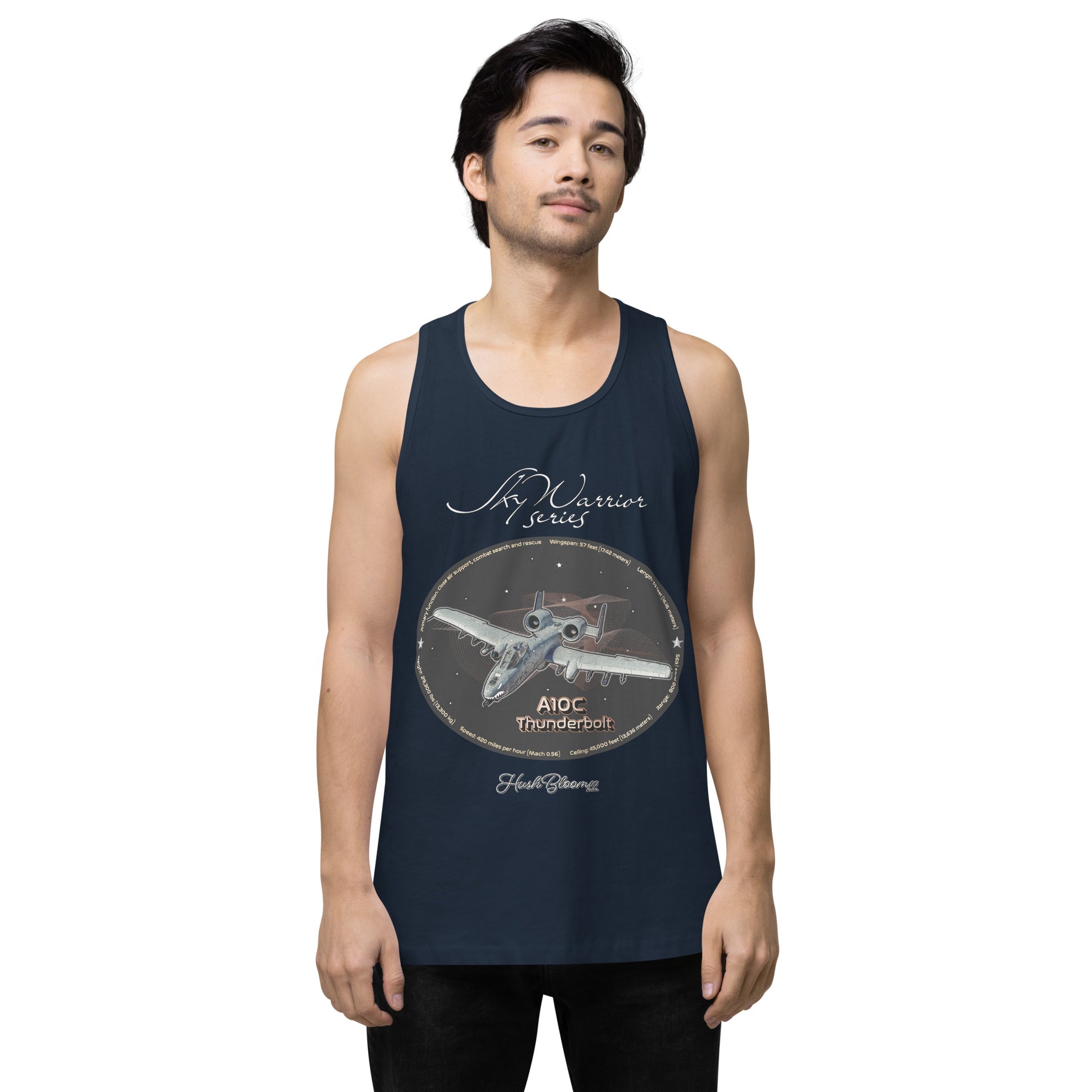 Navy - A10C Thunderbolt Men’s premium tank top