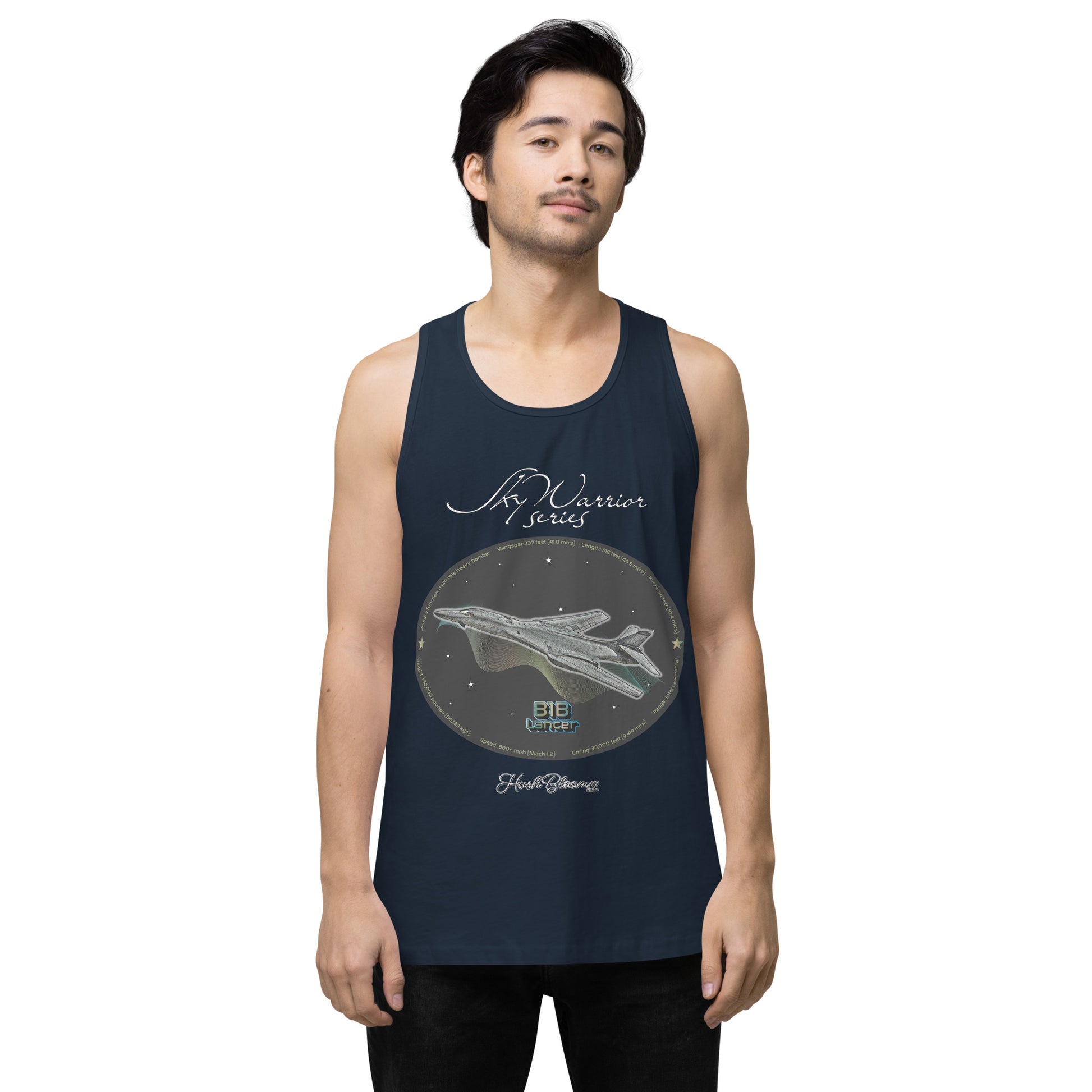 Navy - B1B Lancer Men’s premium tank top