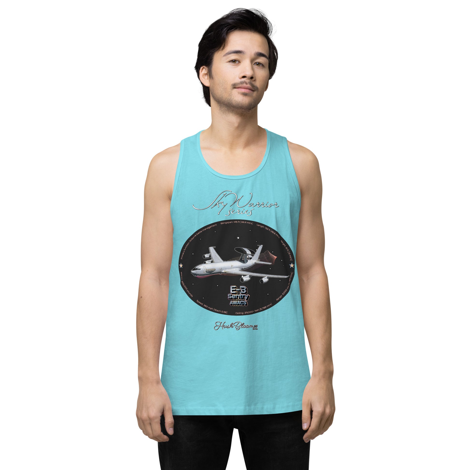 Pacific Blue - C17 Globe Master III Men’s premium tank top
