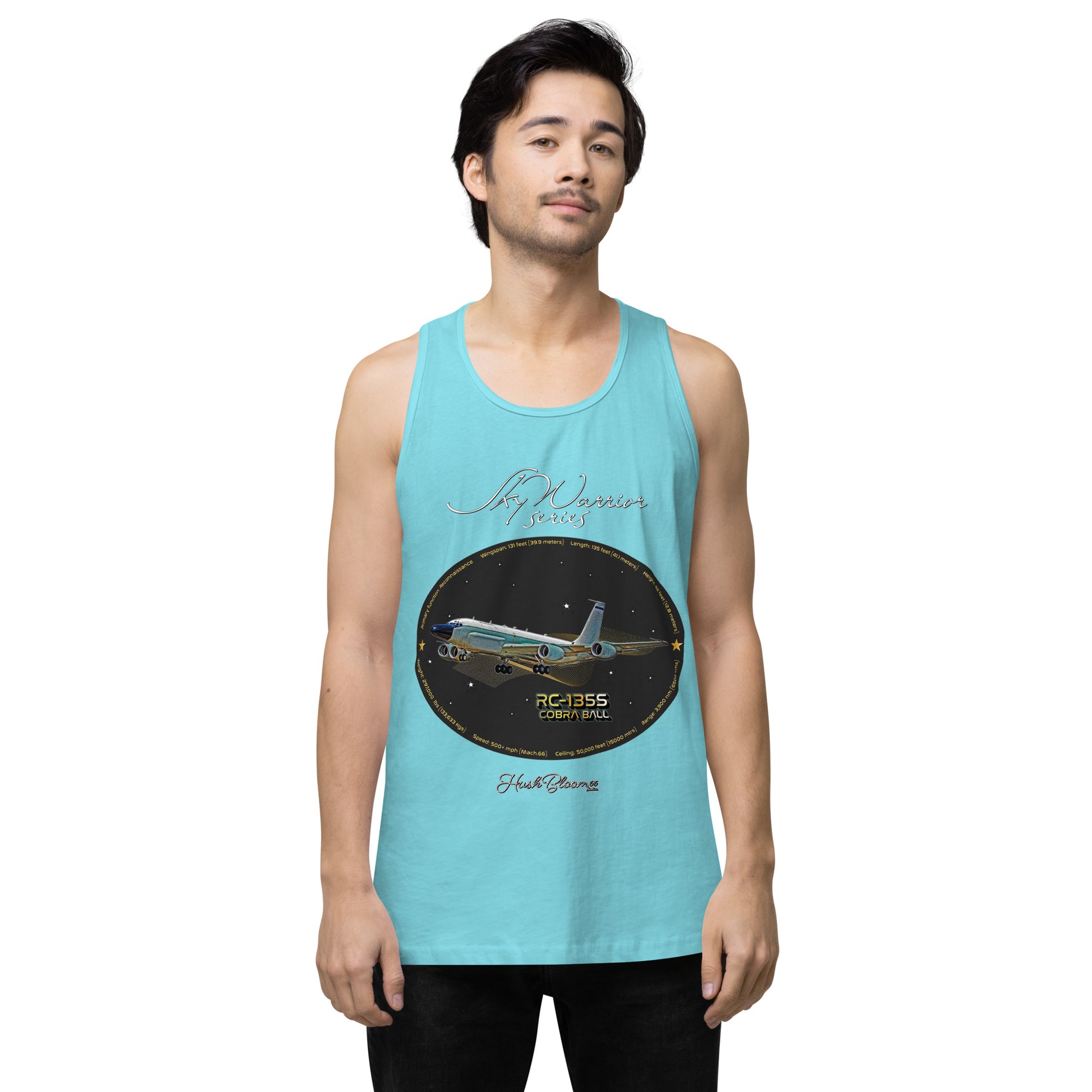 Pacific Blue - RC135S Cobraball Men’s premium tank top