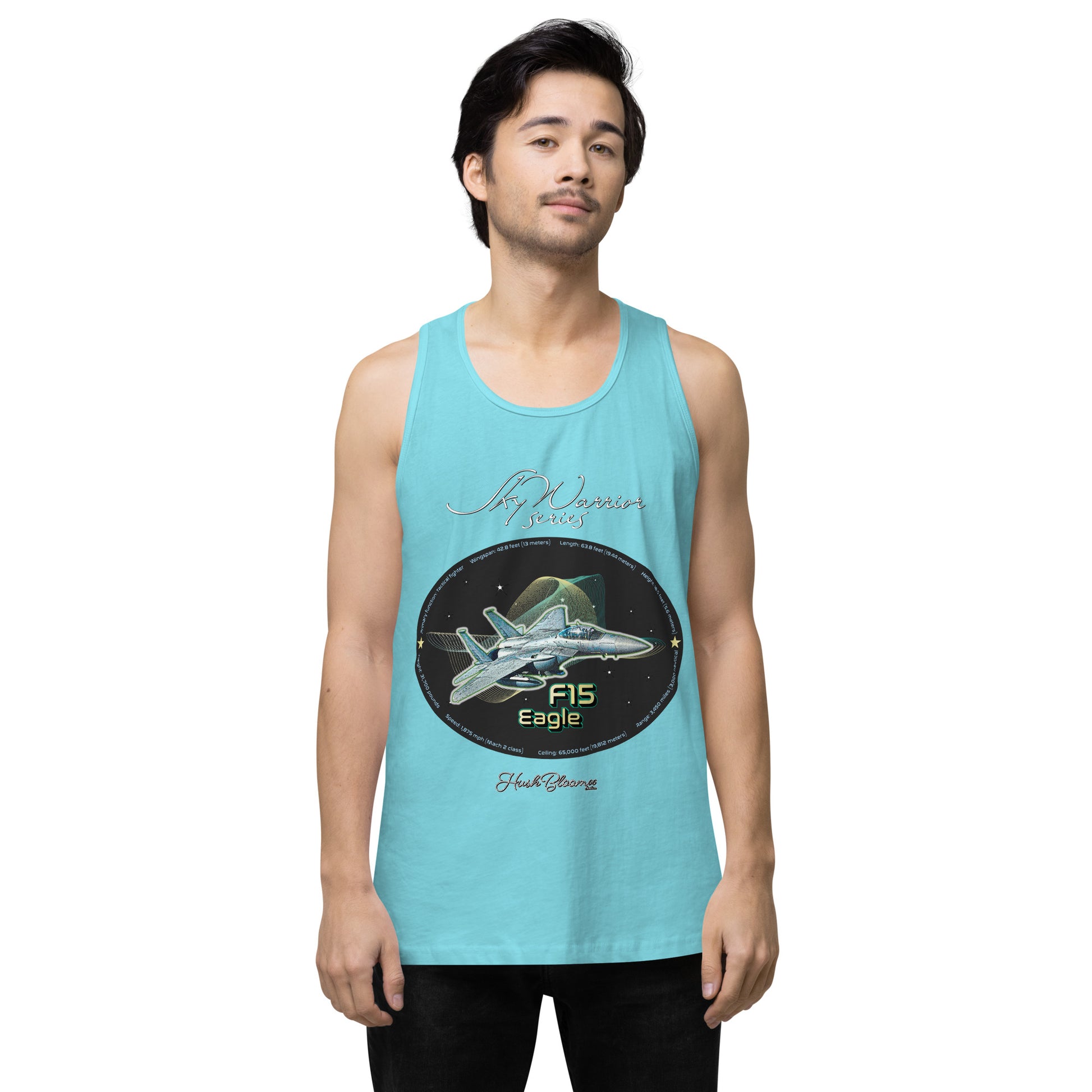Pacific Blue - F15 Eagle Men’s premium tank top