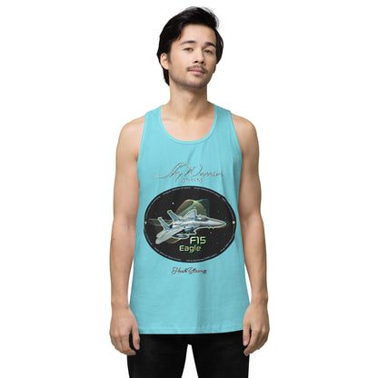 Pacific Blue - F15 Eagle Men’s premium tank top
