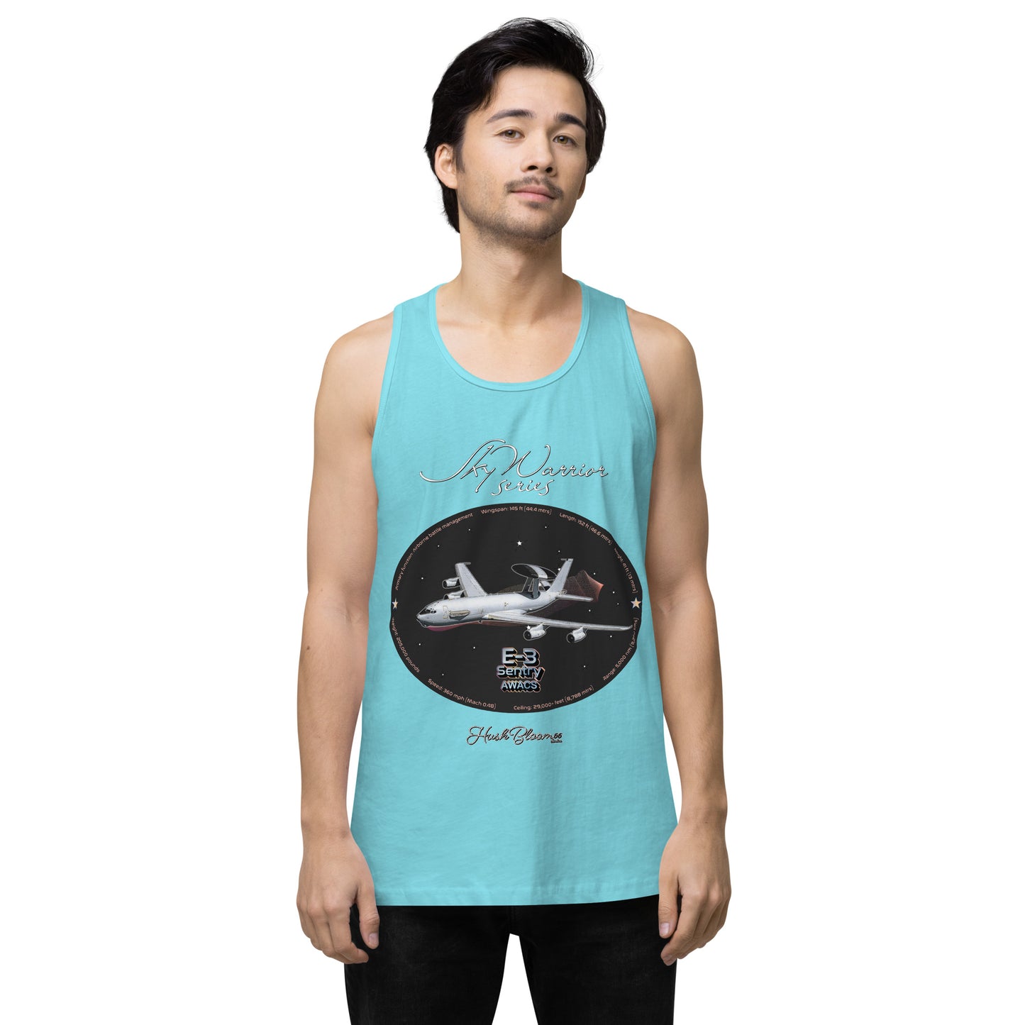 Pacific Blue - E3 Sentry Men’s premium tank top