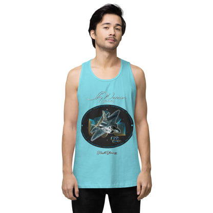 Pacific Blue - F22 Raptor Men’s premium tank top