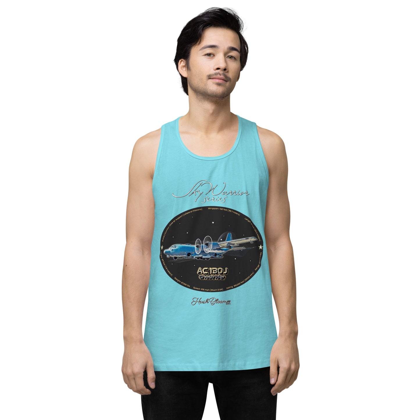 Pacific Blue - AC130J Ghostrider Men’s premium tank top