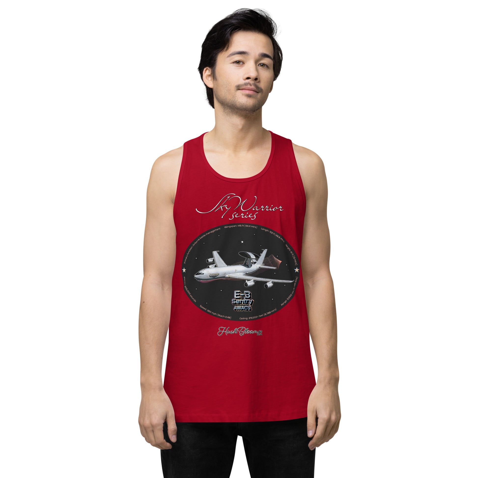 Red - C17 Globe Master III Men’s premium tank top
