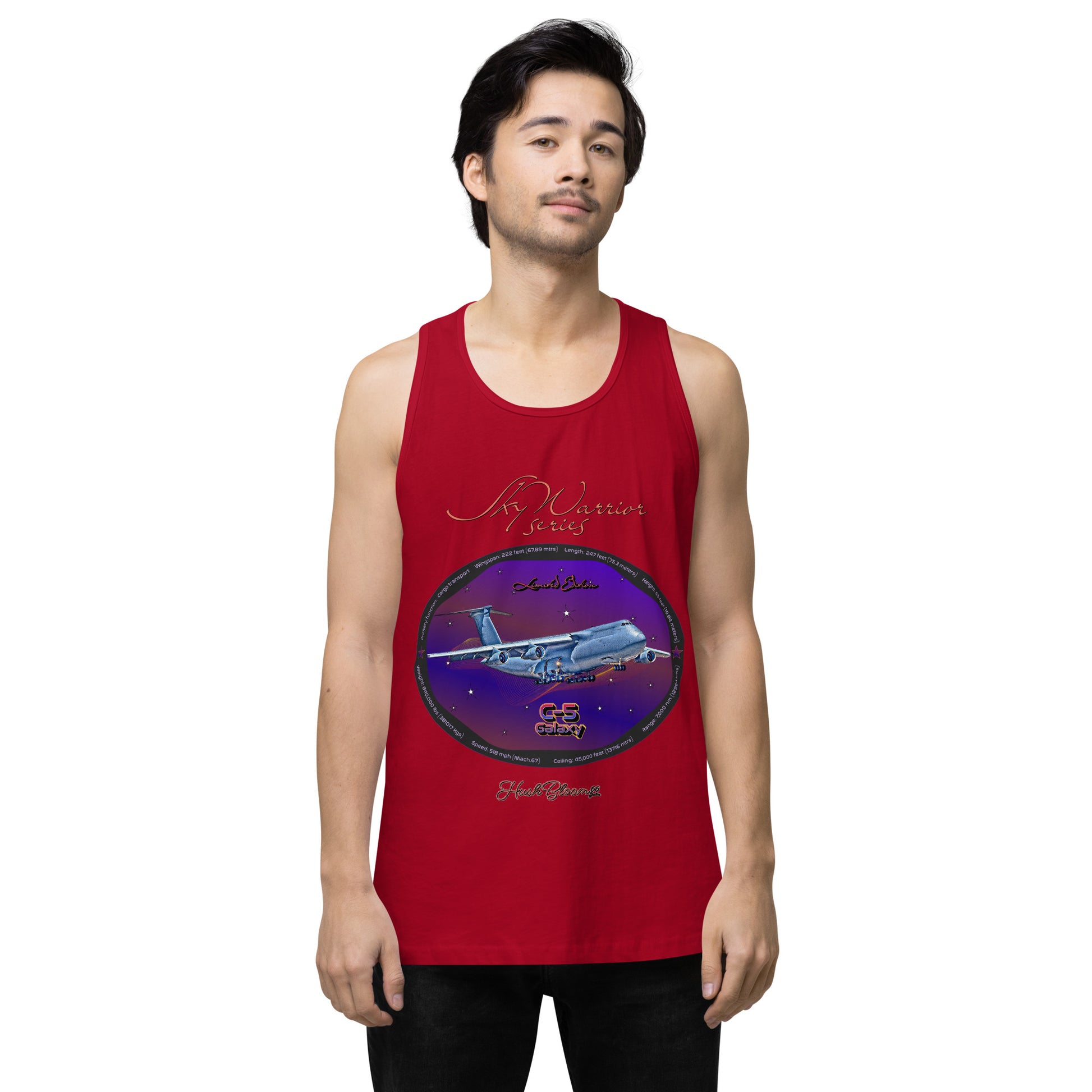 Red - C5 Galaxy (Limited Edition) Men’s premium tank top