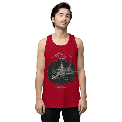 Red - F35A Lightning Men’s premium tank top