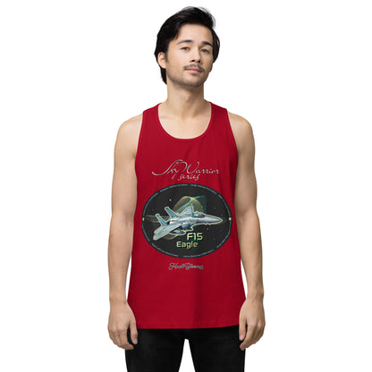 Red - F15 Eagle Men’s premium tank top