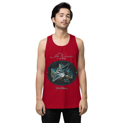 Red - F22 Raptor Men’s premium tank top