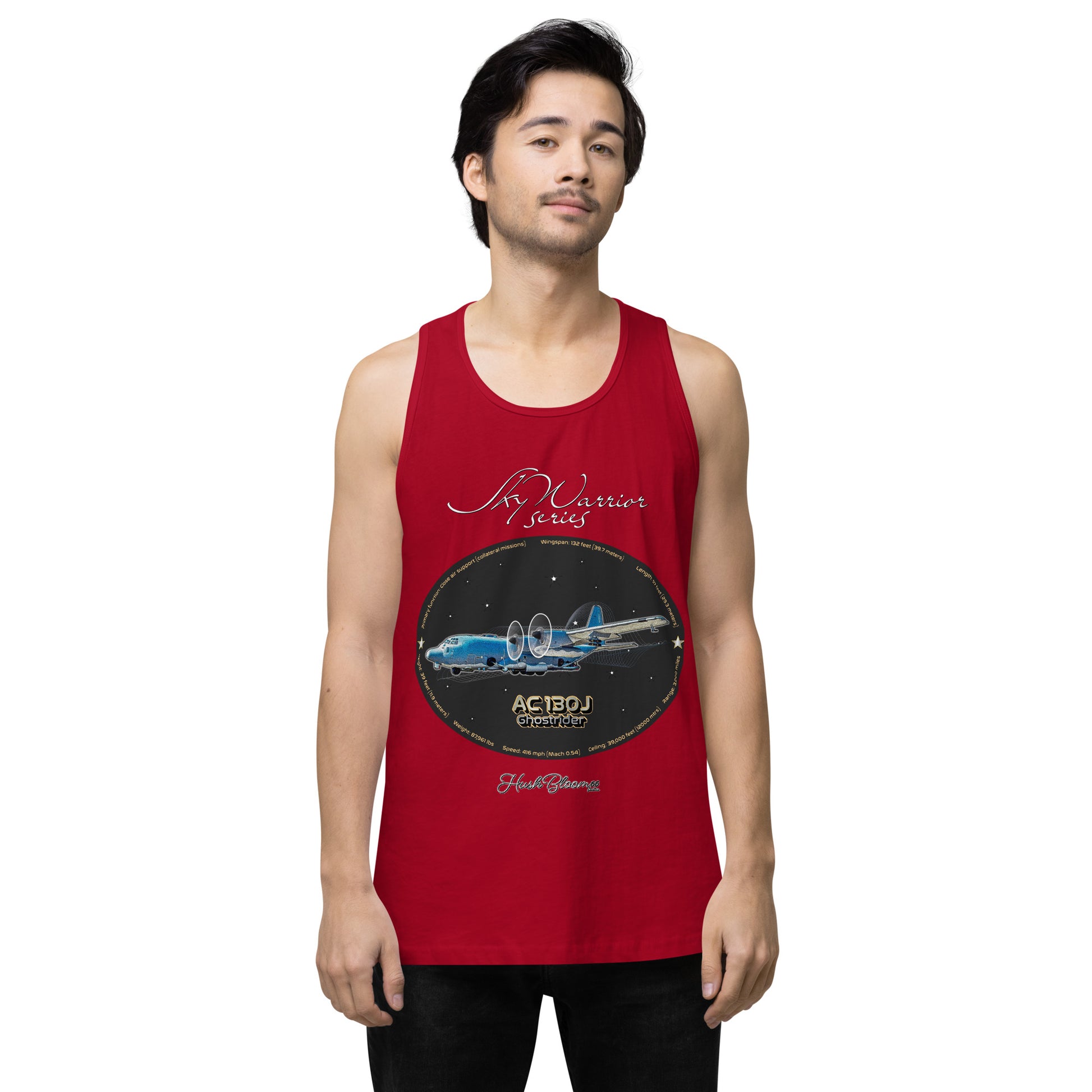 Red - AC130J Ghostrider Men’s premium tank top