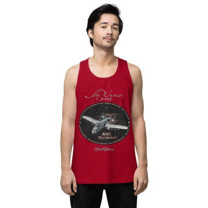 Red - A10C Thunderbolt Men’s premium tank top