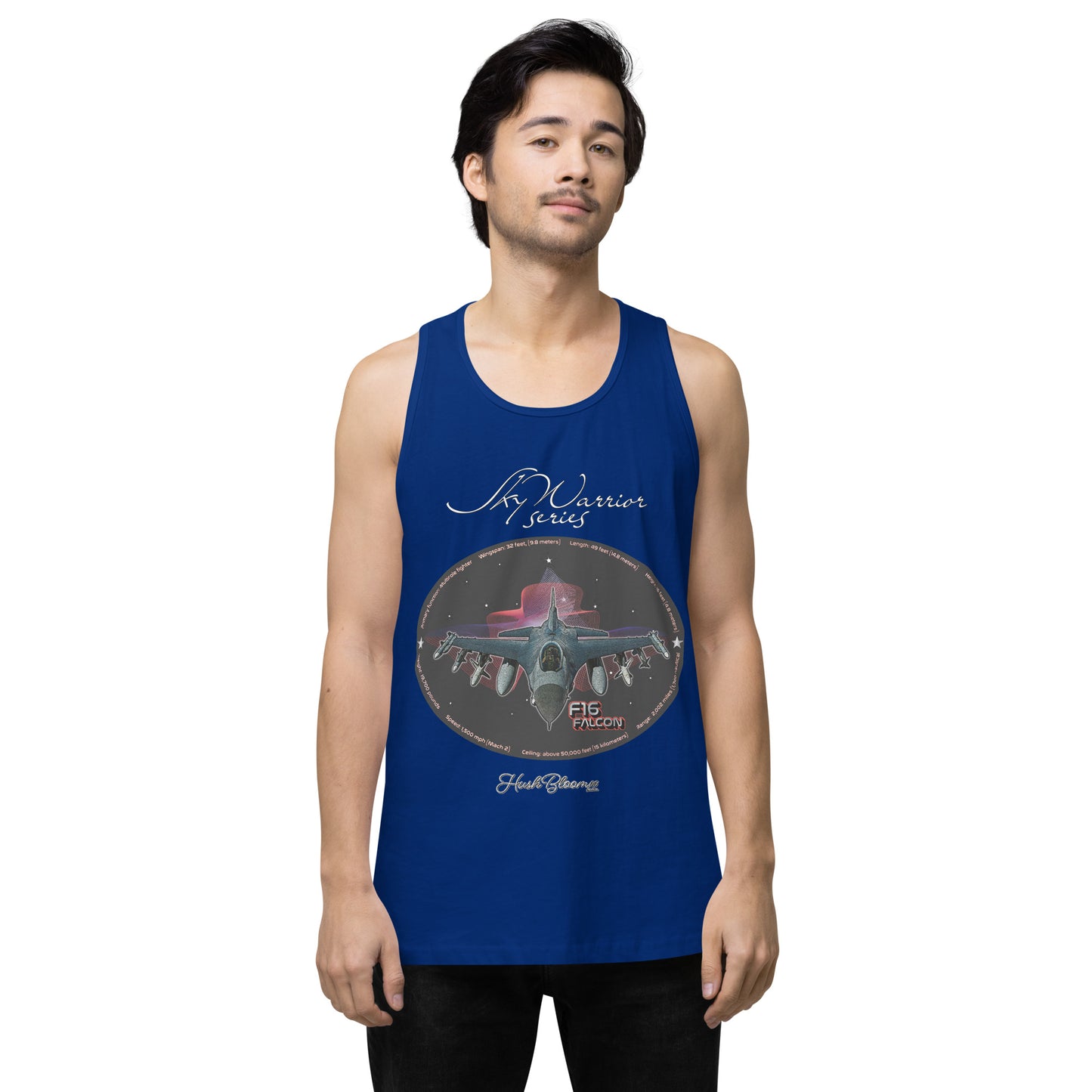 Team Royal - F16 Falcon Men’s premium tank top
