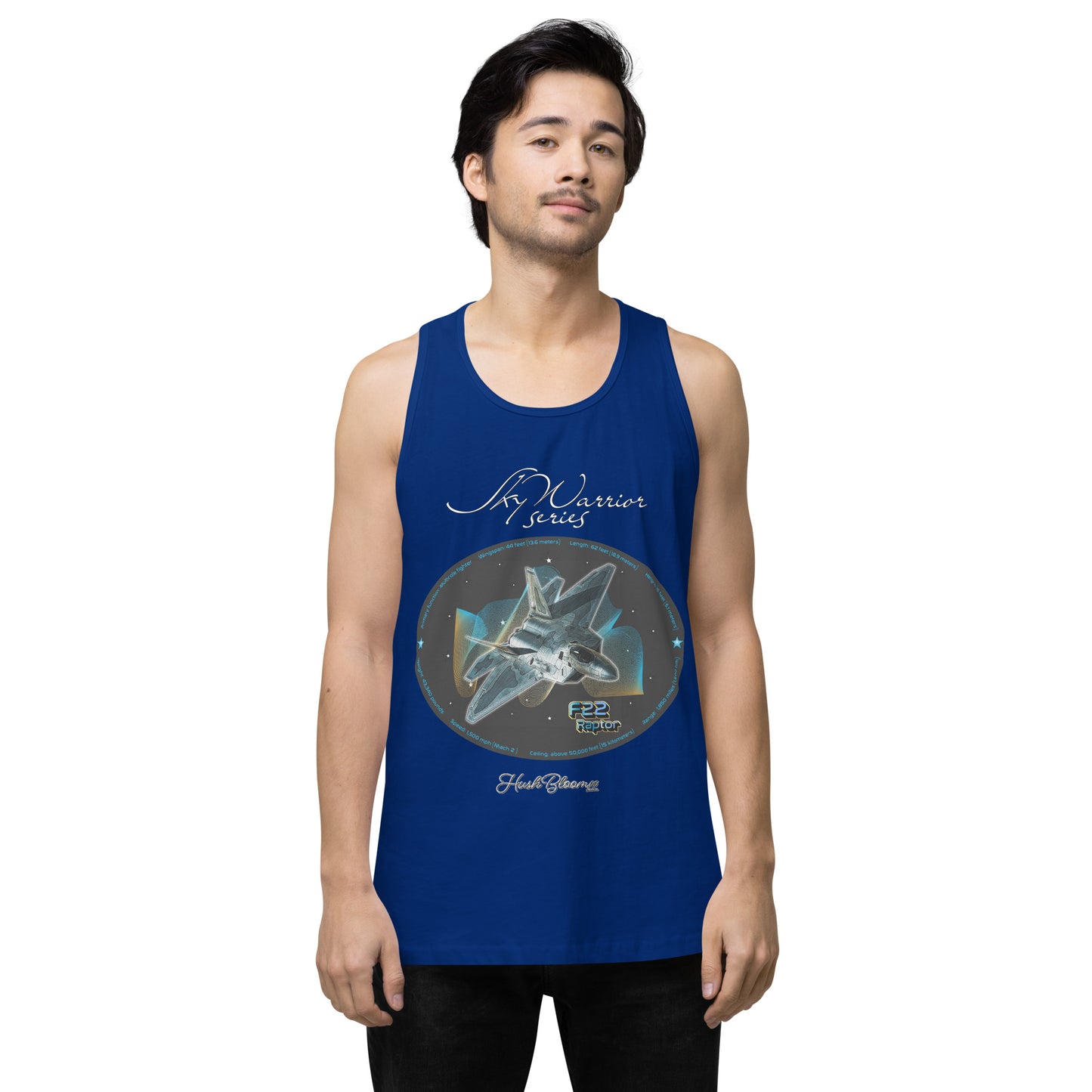 Team Royal - F22 Raptor Men’s premium tank top