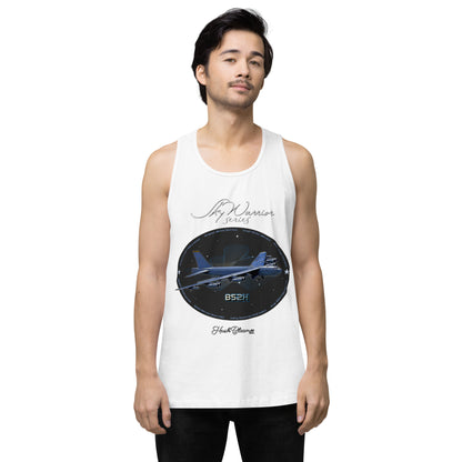 White - B52H Stratofortress Men’s premium tank top