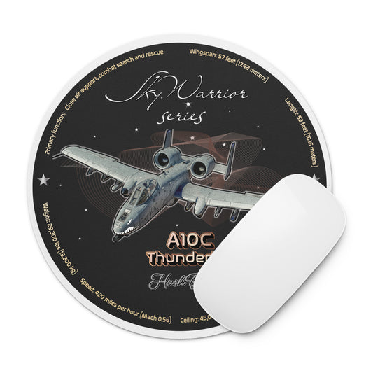 A10C Thunderbolt Round mouse pad