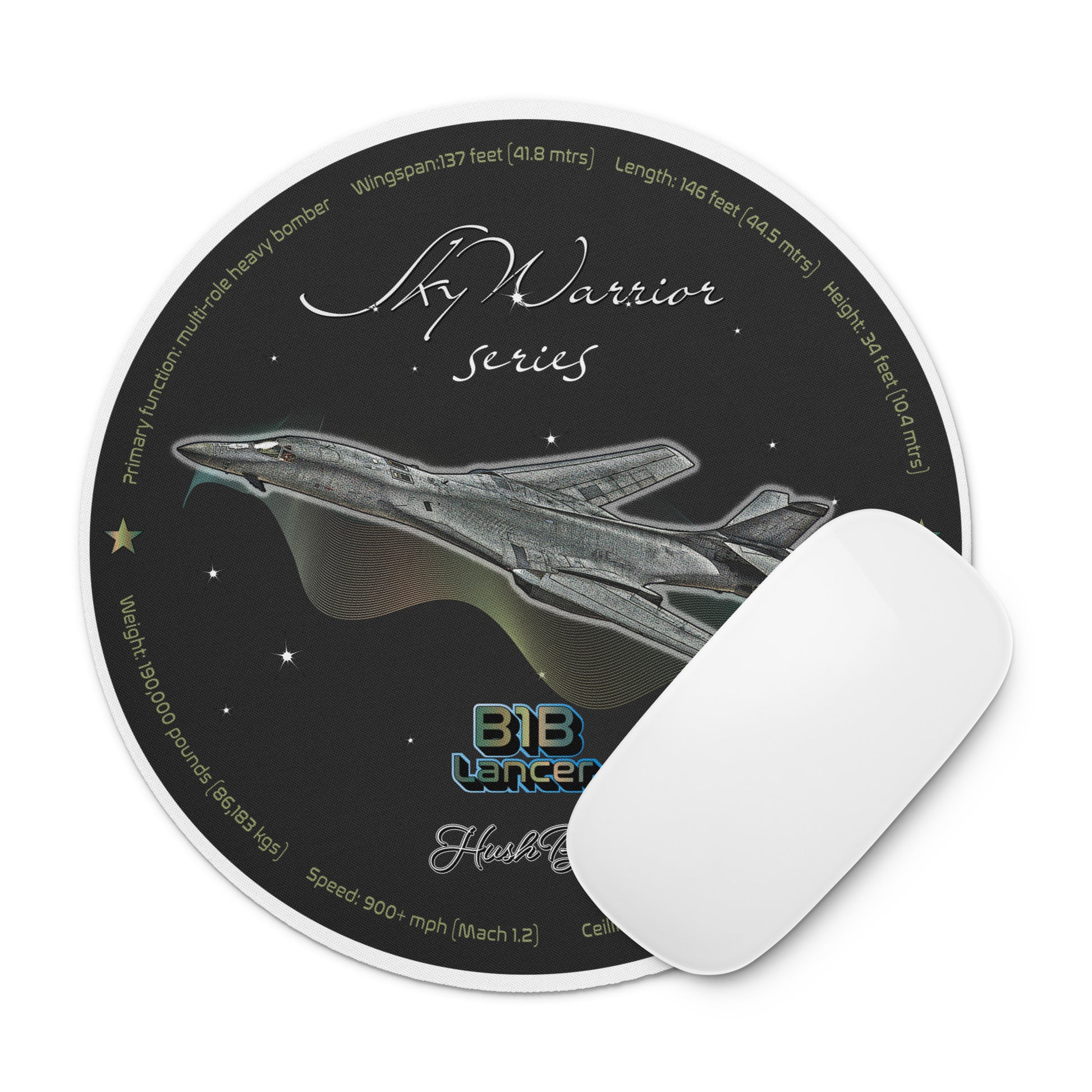 B1B Lancer Round mouse pad