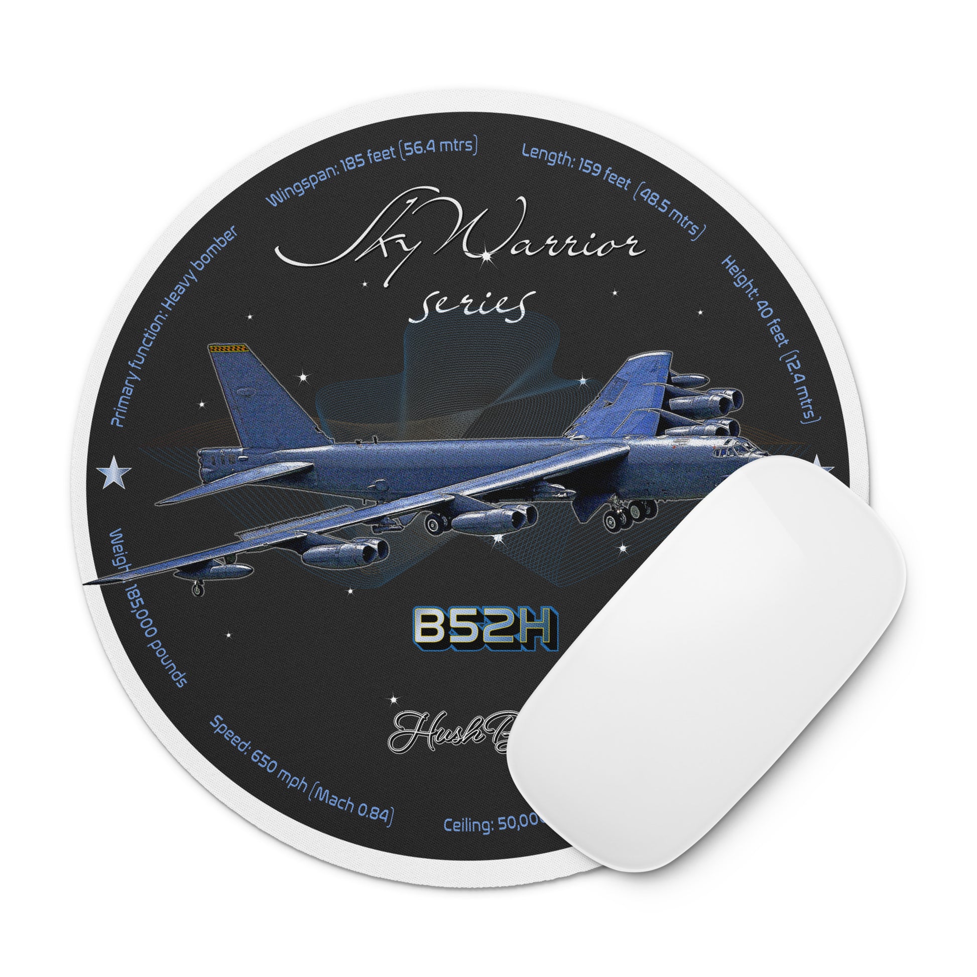 B52H Stratofortress Round mouse pad