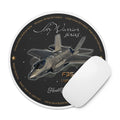 F35A Lightning - Round mouse pad