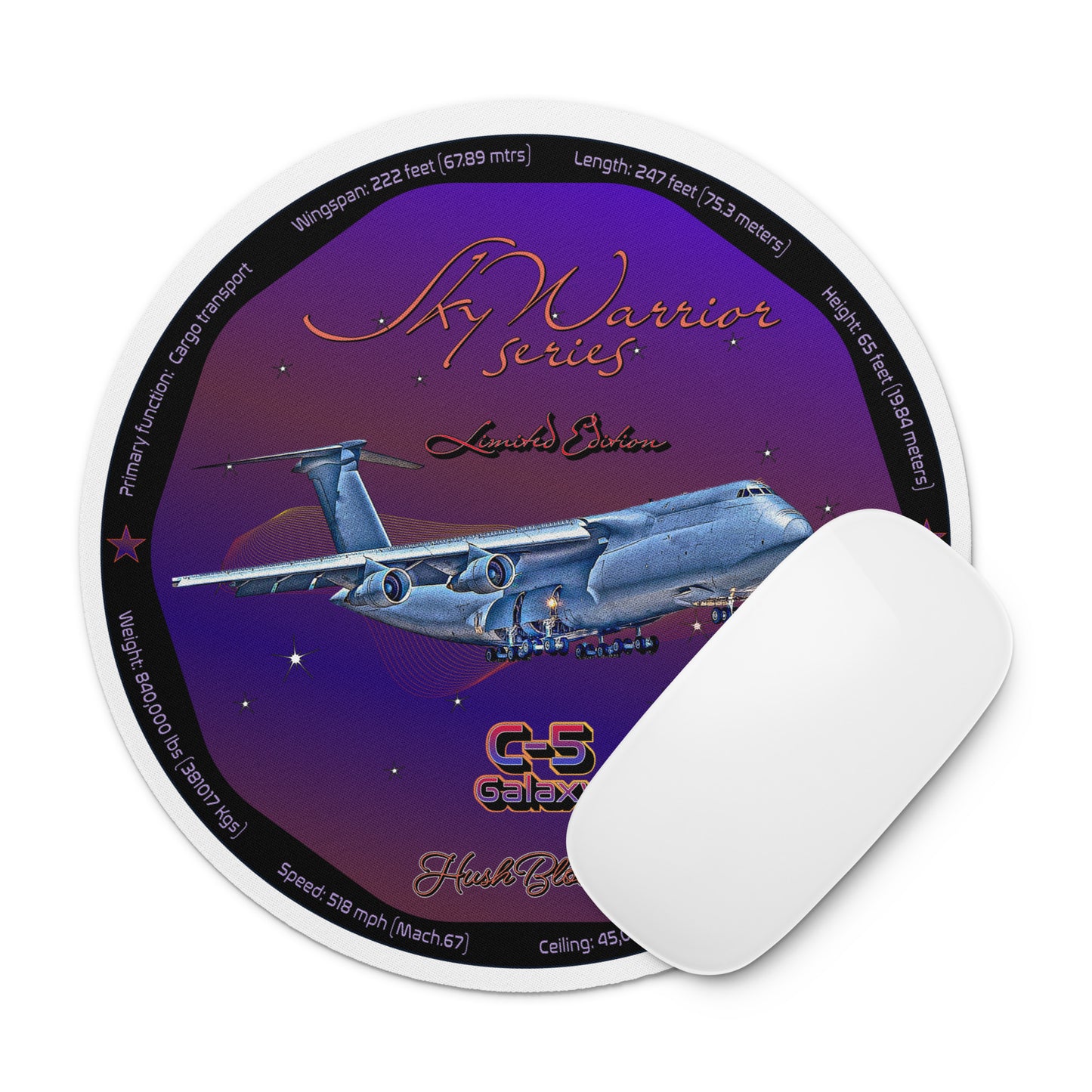 C5 Galaxy (Limited Edition) Round mouse pad