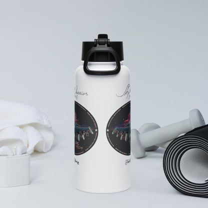 F16 Falcon Stainless steel water bottle with a straw lid