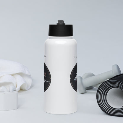 E3 Sentry Stainless steel water bottle with a straw lid