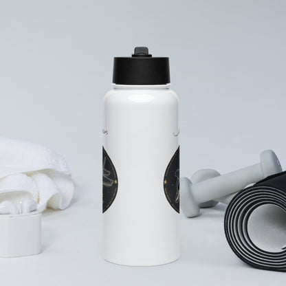 F35A Lightning Stainless steel water bottle with a straw lid