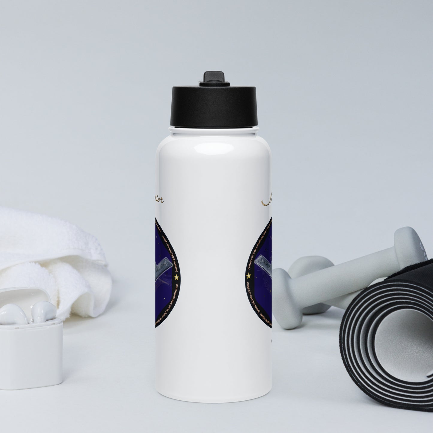 B2 Spirit (Limited Edition) Stainless steel water bottle with a straw lid