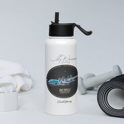 AC130J Ghostrider Stainless steel water bottle with a straw lid