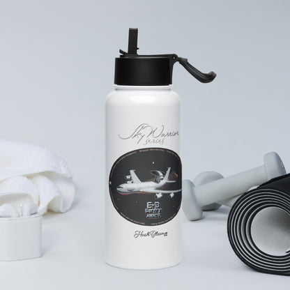 E3 Sentry Stainless steel water bottle with a straw lid