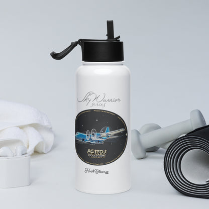 AC130J Ghostrider Stainless steel water bottle with a straw lid
