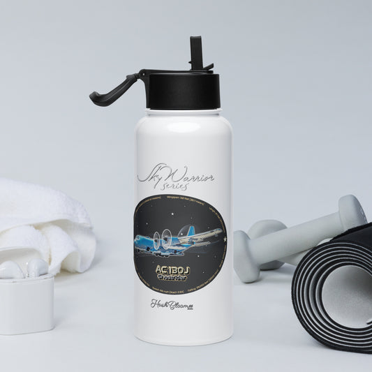 AC130J Ghostrider Stainless steel water bottle with a straw lid
