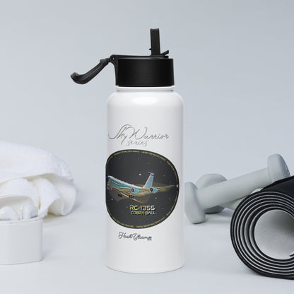 RC135S Cobraball Stainless steel water bottle with a straw lid