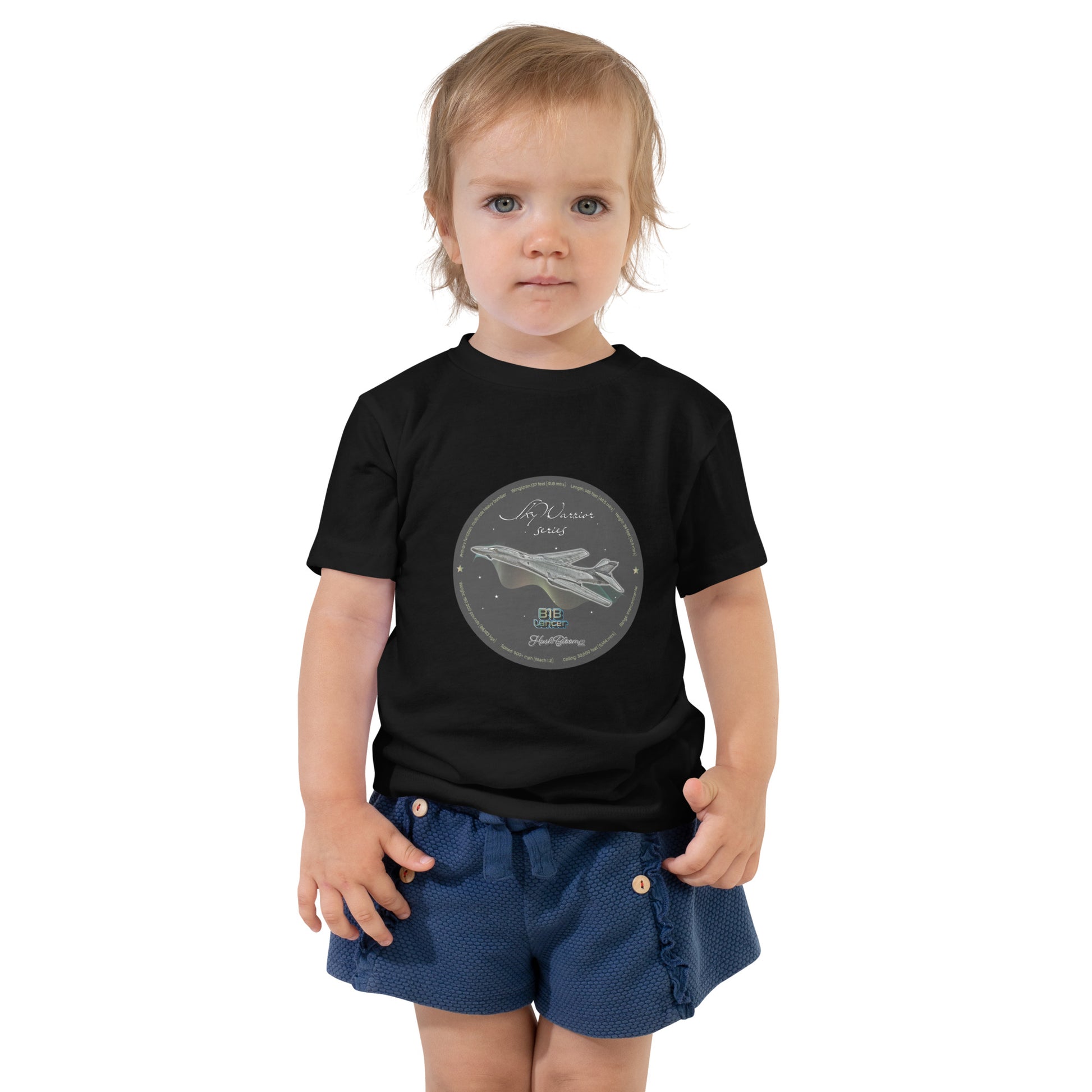 Black - B1B Lancer Toddler Short Sleeve Tee