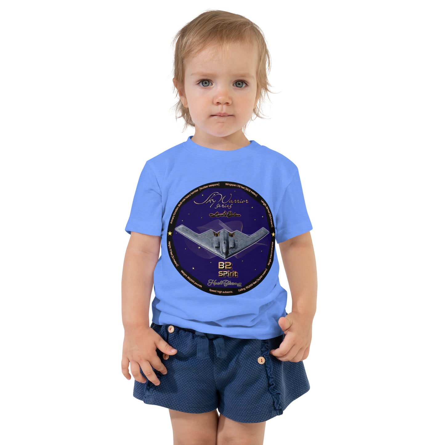 Heather Columbia Blue - B2 Spirit (Limited Edition) Toddler Short Sleeve Tee