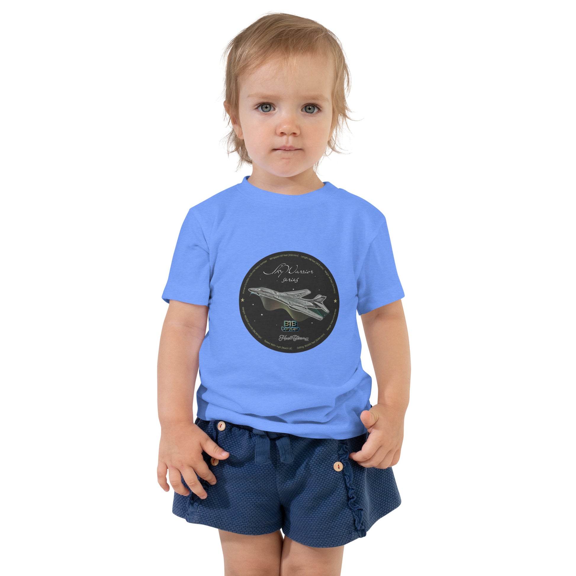 Heather Columbia Blue - B1B Lancer Toddler Short Sleeve Tee