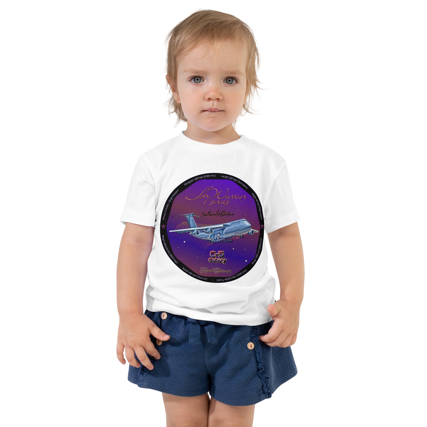 White - C5 Galaxy (Limited Edition) Toddler Short Sleeve Tee
