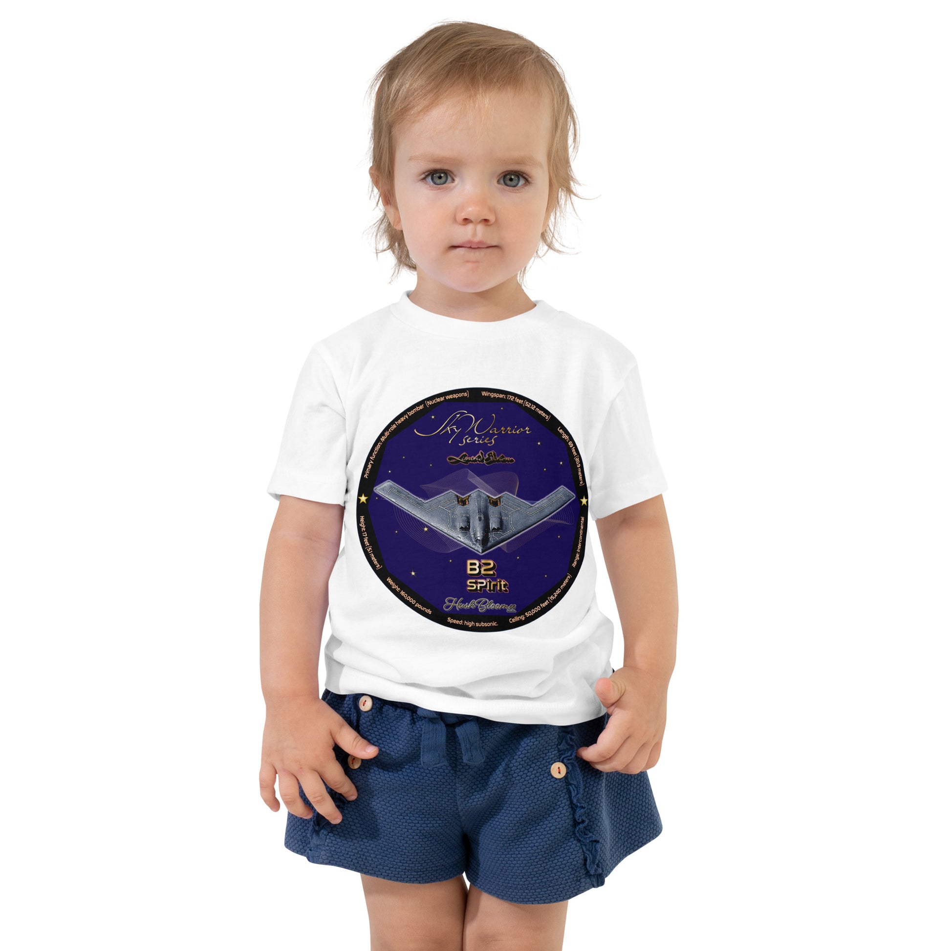 White - B2 Spirit (Limited Edition) Toddler Short Sleeve Tee