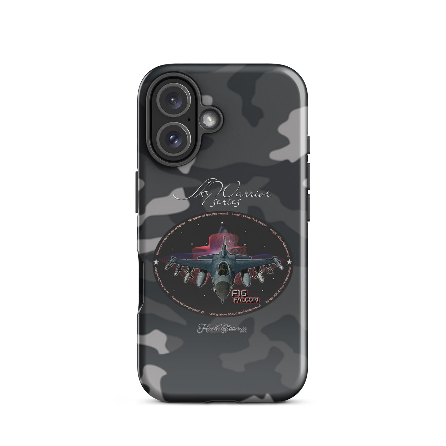 Glossy - F16 Falcon Tough Case for iPhone