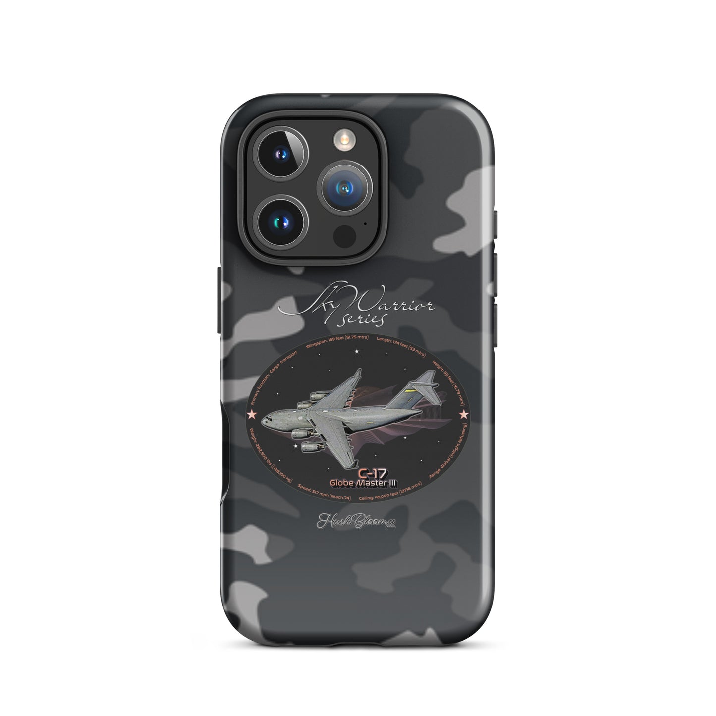 Glossy - C17 Globe Master III Tough Case for iPhone